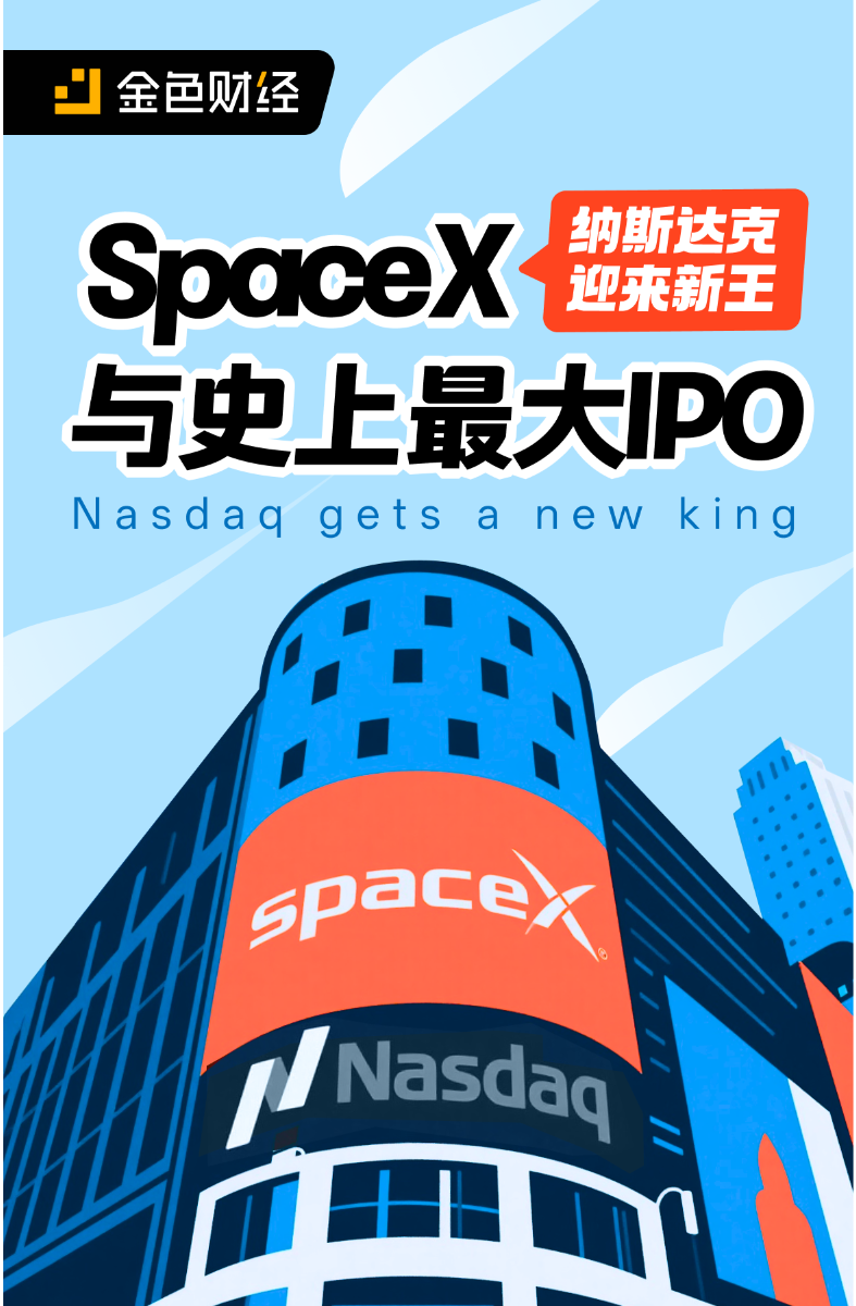 NASDAQ has a new king, SpaceX and the biggest IPO ever.